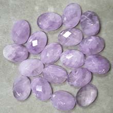 10X14MM FACETED OVAL CABOCHON CAPE AMETHYST(8PCS/BAG)